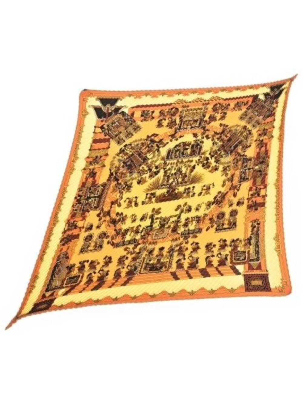 Hermes Carre Plisse Scarf Bandana